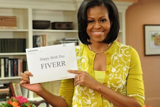 place Your Message,  on Michelle Obamas hand, like she is talking about it