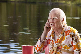 record a voiceover as an elderly man or woman