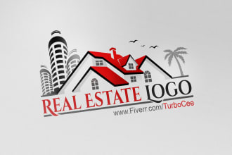 design real estate logo with complete branding kit