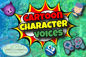 create character voices for your game in english or french