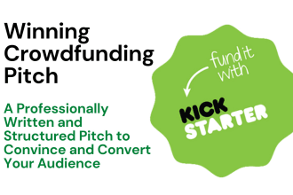 write your kickstarter or indiegogo crowdfunding campaign pitch