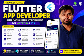 do mobile app development android ios app, building mobile app flutter developer