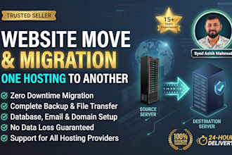 do website hosting migration in 24h