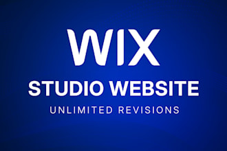 design wix studio website with unlimited revisions
