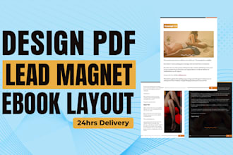 design ebook, workbook, lead magnet and PDF design