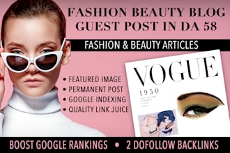 do fashion and beauty guest post on da58 blog