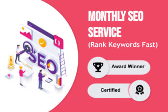 rank keywords with complete monthly seo service package