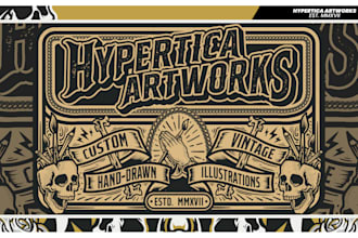 create a custom vintage design for your t shirt or apparel