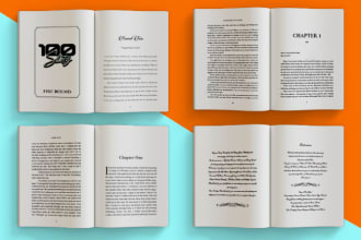 do book formatting, interior layout design and ebook formatting