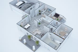 redraw cleanup floorplans for realestate marketing
