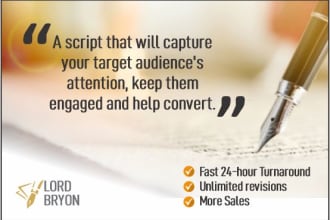 write a killer script for your explainer or sales video