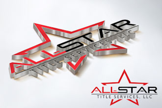 do realistic 3d logo