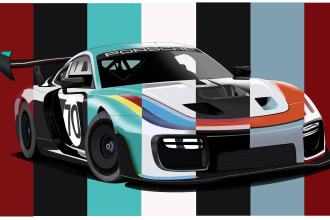 create vector illustration of any car or vehicle