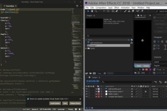 develop a script extension to automate adobe after effects