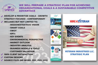 complete a full strategic plan