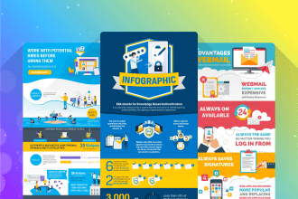 create a top quality clean professional infographic design