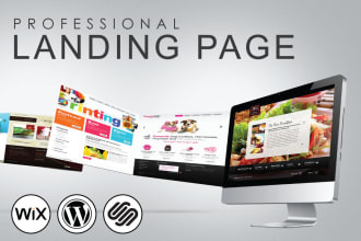 create cms based wix wordpress squarespace landing page