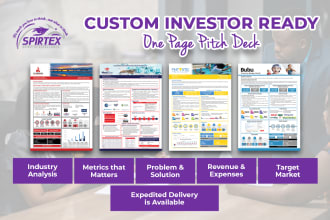 prepare a 1 page pitch deck