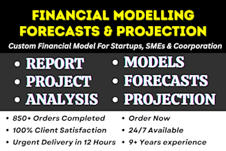 build excel financial models, forecasting, budget, projections, analysis report