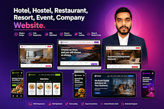 do hotel, hostel, restaurant, resort, event, company website