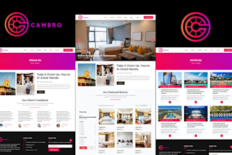 do hotel, hostel, restaurant, resort, event, company website