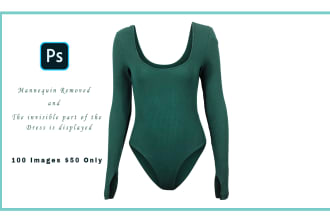 do a ghost mannequin or neck joint for your apparel