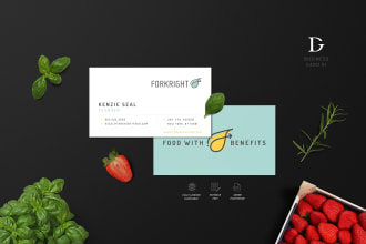 design elegant business card for your presentation