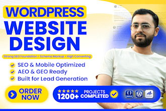 build responsive wordpress website design and web design