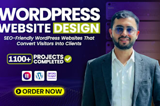 build responsive wordpress website design and web design