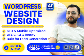 build responsive wordpress website design and web design