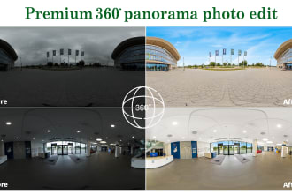 do expert 360 panorama photo stitching and hdr editing