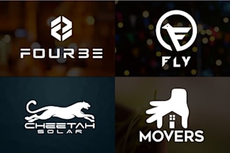 design modern and flat minimalist logo
