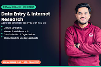 do data entry,internet research and data collection