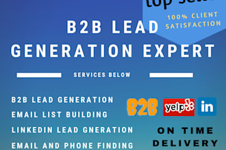 do b2b lead generation and build a prospect email list