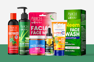 provide best cosmetic labels, tube, jar, pouch, and bottle product label design