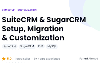 setup and customize suitecrm
