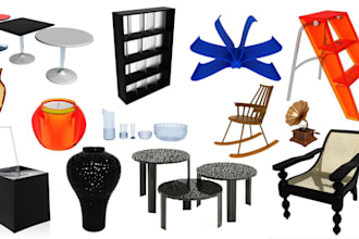 create 3d models of furniture or products