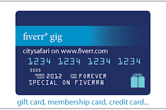 design a credit, gift, or membership card
