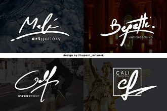 design professional handwritten signature logo