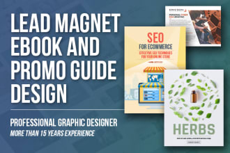 design a professional PDF lead magnet or ebook
