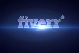 create amazing futuristic sci fi logo intro