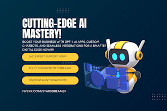 make ai chatgpt mobile app or website plus ai saas app ai chatbot ai software
