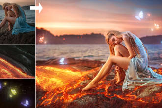 do photo manipulation, photoshop work and blend images