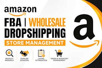 manage your amazon fba wholesale and dropshipping store