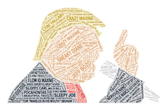 do excellent word clouds art or typography design