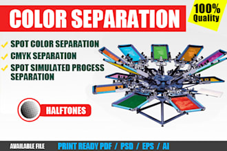 do spot simulated process for screen printing