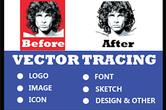 recreate convert image logo to vector illustration