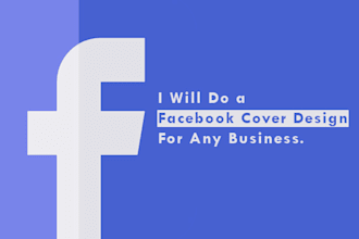 do a facebook cover design for any business