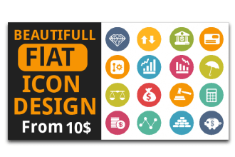 design custom,pictograms flat icons for your apps,web etc