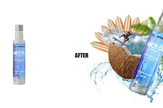 do creative conceptual product photo manipulation editing